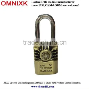 Brass Alarm Siren Padlock AL-50 With 4pcs Keys thumbnail-1