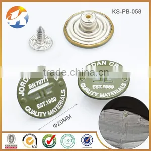 Colorful Custom Brass Shank Jeans Button thumbnail-1