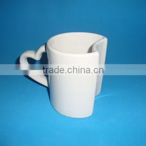 2015 New Special Shaped White Ceramic Mug thumbnail-3