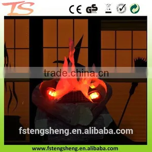 Halloween Decor Fake Camfire Wood Led Flame Decoration Lamp thumbnail-2