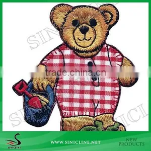Sinicline High Quality Bear Image Embroidery Patch Label thumbnail-1