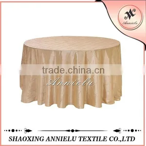 Cheap Wedding Pintuck Taffeta Table Cloth thumbnail-1
