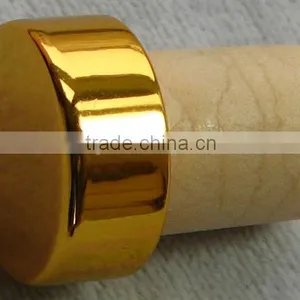 Gold Wooden Jar Cork & Cut Machine Cork for Wine thumbnail-1