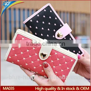 Latest Heart Design Long Hasp Ladies Purse Good Quality Showing Elegance thumbnail-1