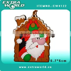 Xmas Santa Clause Pvc Fridge Magnet thumbnail-1