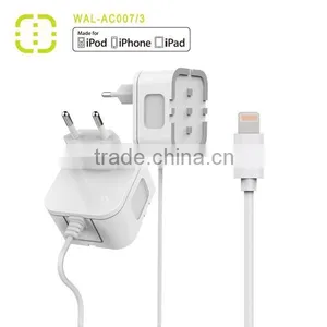 2015 Walnut 2.1A Travel Charger With Micro Cable thumbnail-2