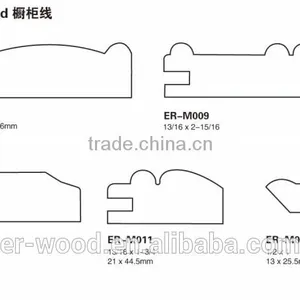 Wood Cabinet Profile Moulding With Wood Veneer Wrapping thumbnail-1