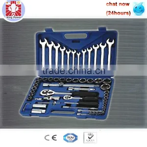 61PCS 1/2''&1/4'' Socket Set Hand Wrench Tool Set(KS-42461BP) CARBON STEEL thumbnail-1