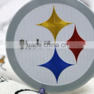 Steeler Star Plating Custom Decorative PVC Embossed Badges thumbnail-3