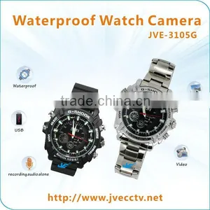 JVE-3105G 2-8GB Mini Watch Camera Watch Hight Tech And USB Driver DVR Waterproof Video Recorder Camcorder thumbnail-1