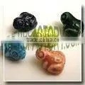 One Color Shape Ceramic Beads-Frogs thumbnail-1
