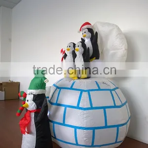 DJ-XT-32 Inflatable Penguin Family Statue Molds for Sale Christmas Decoration thumbnail-4
