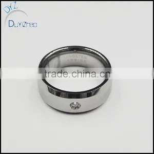 8mm Fashion cz Stone Wedding Rings Tungsten Wedding Ring thumbnail-3