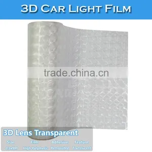 Self Adhesive Tranparent 3D Foil Car Light Sticker Wrap Vinyl thumbnail-2