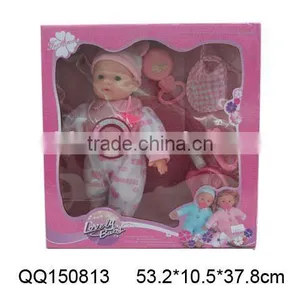16"lovely Baby Doll With IC-papa,mama,cry Laugh thumbnail-1