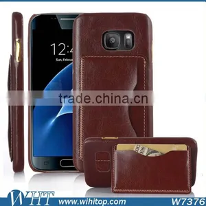for S7 TPU Leather Card Case, for Samsung Galaxy S7 Case Quality Choice thumbnail-1