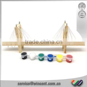 Wooden Suspension Bridge Puzzle Physics School Toy thumbnail-1