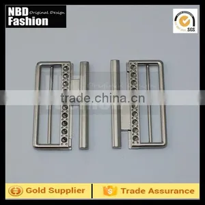 Jacket Metal Double Clip Buckle, Stones Decorating Buckle thumbnail-1