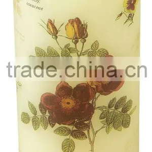 LED Candle Light With Flower Pattern, Flower Rose Light thumbnail-1