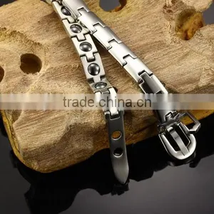MT036 Fashionable Jewelry Bio Magnetc Energy Bracelet 316L Stainless Steel Bracelet thumbnail-3