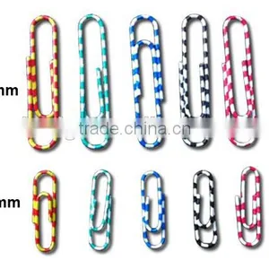 Color Vinyl Coated Zebra Paper Clips thumbnail-2