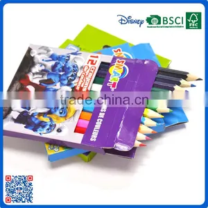 Wholesale Mini Hexagonal Shape HB Pencil or Crayons Colouring Pencils Into Paper Box thumbnail-2