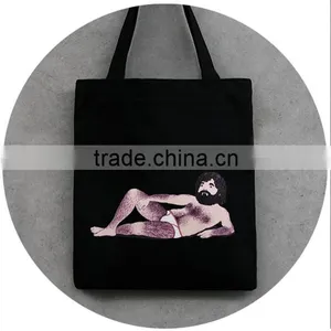 Custom Logo Tote Canvas Bag for Shopping Shoulder Bag for Fashionable Women thumbnail-6