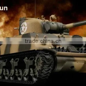 M4A3 SHERMAN VS RC 1/24 Battle Tank Desert Camouflage thumbnail-1