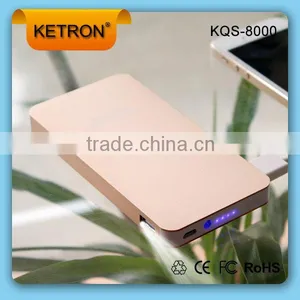 New Product Li-polymer Handlight Ultra-thin Power Bank Dual Usb thumbnail-1