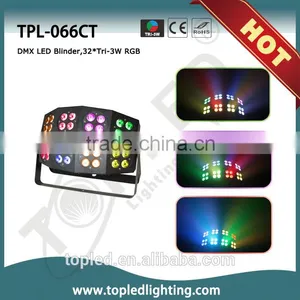 Hotsale Led Stage Light 32*Tri-3W LED Effect Light Sound Active Blinder Light for Bar Use thumbnail-1