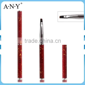 ANY New Arrival Mental Handle Pure Color Flat Hair Gel Nail Art Brush Hot Sale thumbnail-1