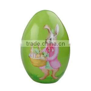 2016 Cute Egg Shape Metal Candy Tin Box Easter Gift Tin Can thumbnail-2