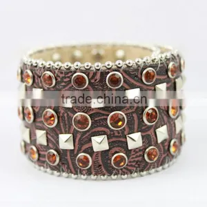 2014 Cheap Wholesale European Style Leather Wrap Bracelets thumbnail-1