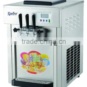 Table Top Soft Ice Cream Machine/mini Soft Ice Cream Machine/3 Flavors Soft Ice Cream Mahcine thumbnail-1