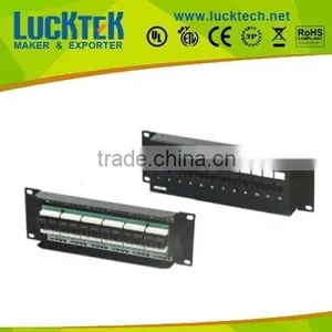 2U Wall Mounted UTP Cat.5e 12ports Network Patch Panel thumbnail-1