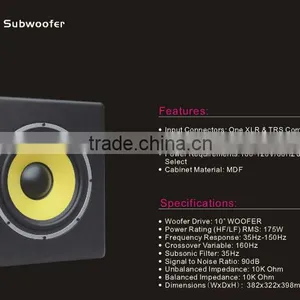 High Quality and Cheap Active Subwoofer With Wooden Cabinet Texture Painted Finish Made in China thumbnail-4