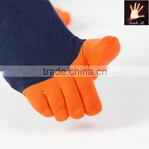 Wholesale Full Cotton Colorful 5 Toe Socks Fashion Design Socks thumbnail-6