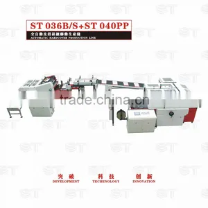 ST036S + ST040PP Automatic Cover Making Machine and Gluing Machine thumbnail-1