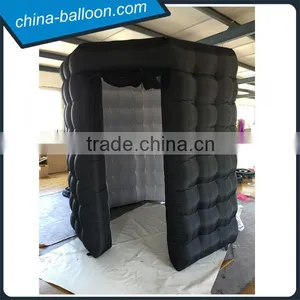 Black Octagon Inflatable Photo Booth Led Inflatable Photobooth Enclosure for Rental thumbnail-1