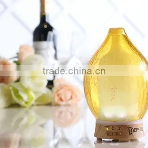Glass Cover Electronic Aroma Diffuser With Coloful LED Light thumbnail-2