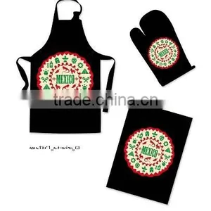 Black White Apron Kitchen Protective Clothing Cover Cotton Kitchen Apron For Men And Women thumbnail-6
