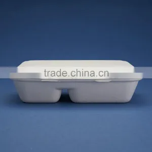 HL-96 -2 100% Biodegradable Bagasse Clamshell Box Quality Choice thumbnail-2