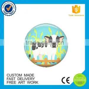 2016 Beautiful Customized Round Epoxy Fridge Magnet thumbnail-4