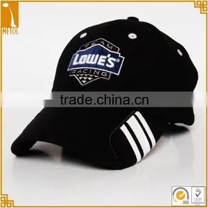 Custom Unisex 6 Panel 100% Cotton Embroidered Racing Car Baseball Cap Wholasale thumbnail-1