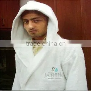 100% Cotton Terry Hooded Bathrobe thumbnail-1