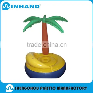 Factory Promotion EN71/ASTM Approved Fashion Hawaii Island Pvc Inflatable Air Mattress/float Lounger thumbnail-1