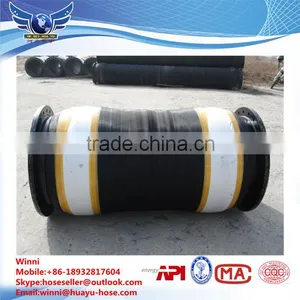 China Manufacturer Flexible Large Diameter Rubber Suction Hose / Flexible Hose With Flange End thumbnail-1