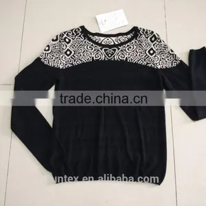 Ladies' Knitwear With Jacquard at Top and Stripes in Body thumbnail-1