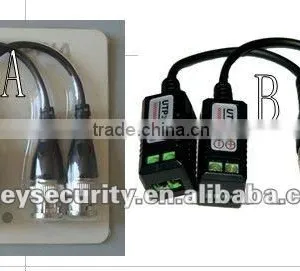 CCTV Accessories-1 Channel Passive Video Balun UTP Video Transmitter/Receiver thumbnail-1