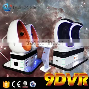 Multiple Special Effects 360 Degree Electric 3 Seats 9d vr Egg Cinema thumbnail-1